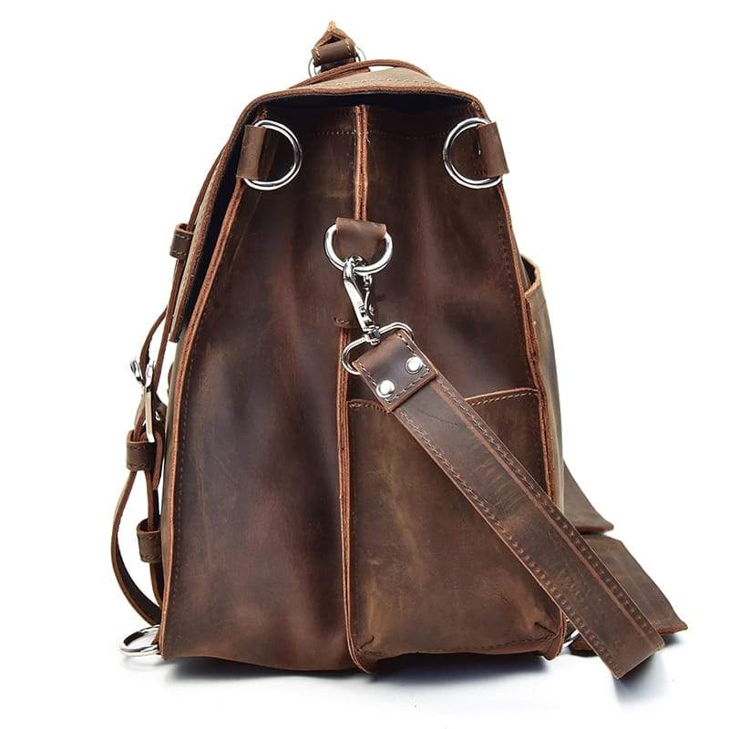Sac à Dos de Voyage en Cuir Véritable 6 Sac à Dos de Voyage en Cuir Véritable