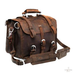 Sac à Dos Vintage 4 Sac à Dos de Voyage en Cuir Véritable - Marron - Voyage Sacs