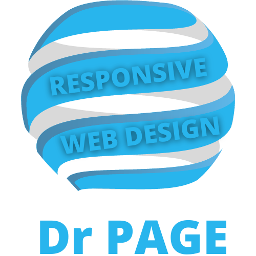 logo Dr PAGE avec l'inscription "responsive web design"
