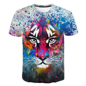 T-Shirt Tigre Artistique