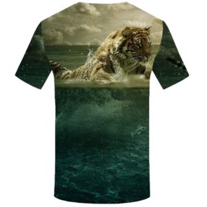 T-Shirt Tigre En Mer