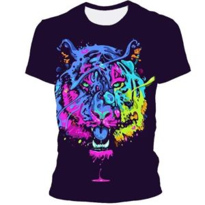 t-shirt tigre picture color