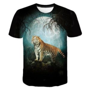 T-Shirt Tigre pleine lune