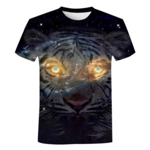 T-Shirt Tigre Regard Galaxy