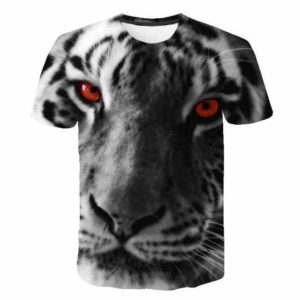 T-Shirt Tigre Yeux Rouge