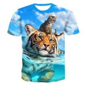 T-Shirt Tigre & Chat