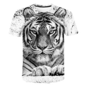 t-shirt tigre pause félin