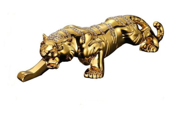 statue tigre gold diams