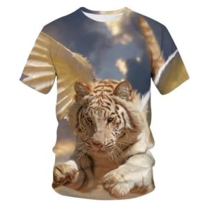 t-shirt tigre fauve angel