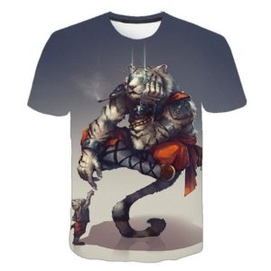 t-shirt tigre master fauve