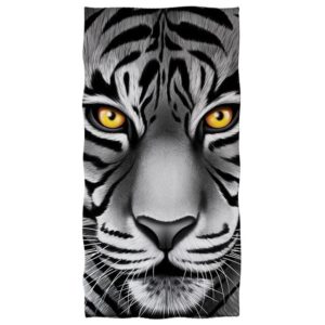 serviette tigre Yeux Jaunes
