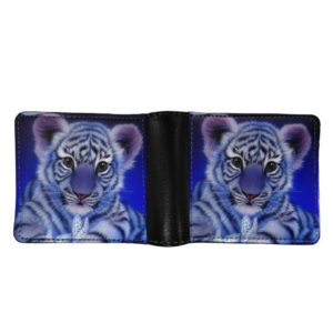 portefeuille tigre bébé blanc