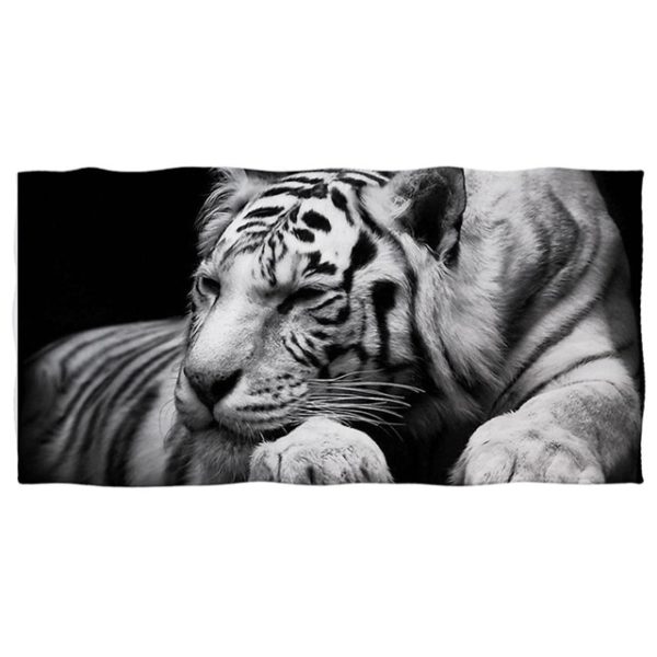 serviette tigre Endormi