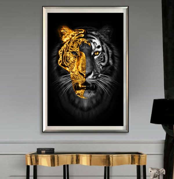 poster tigre Double Face d'Or