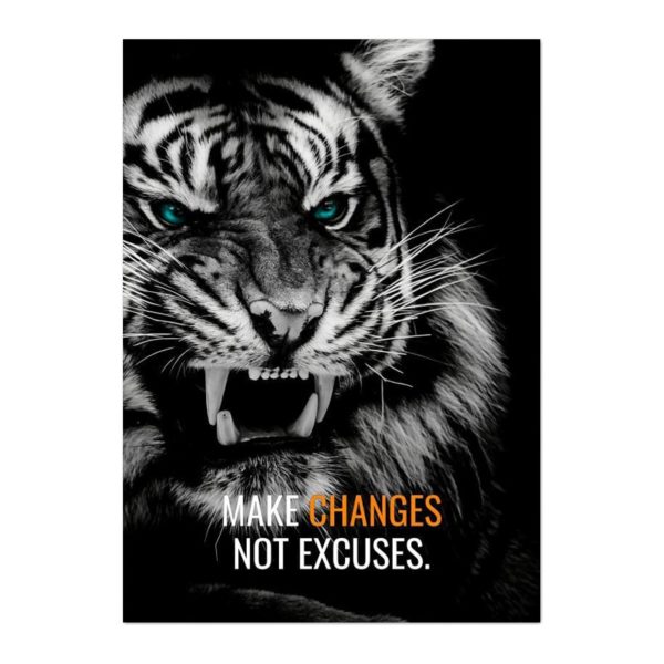 poster tigre Not Excuses