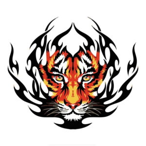 stickers tigre Fire