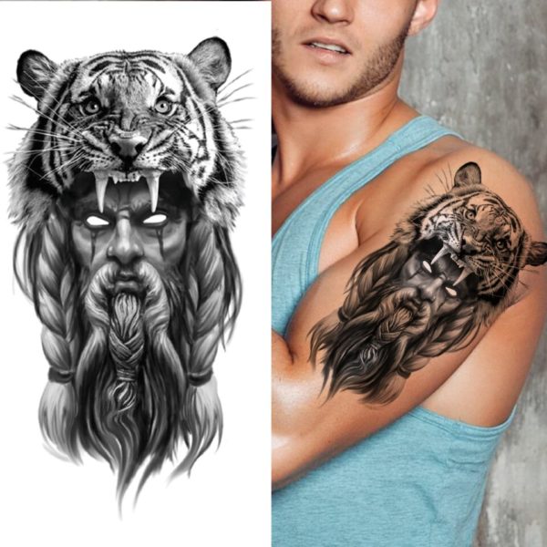 tatouage tigre Peau Fauve