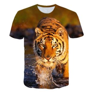 T-Shirt Tigre traversée du Félin