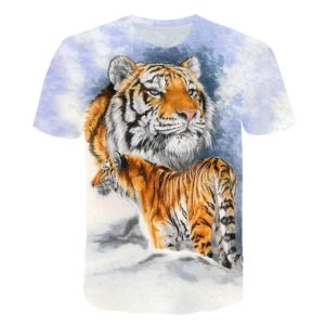 t-shirt tigre Prédateur apaisé