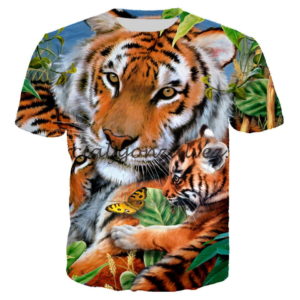 T-Shirt Tigre Féline & Petit