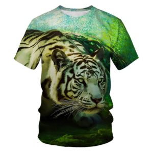 T-Shirt Tigre Fauve Somnolant