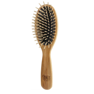 Oval hairbrush