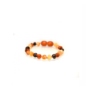 Baby bracelet amber Tricolor Mat