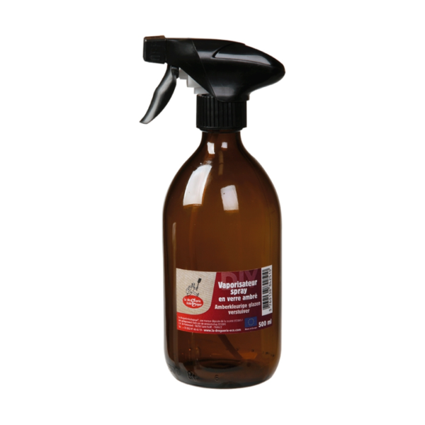 Amber glass spray bottle - 500 ml