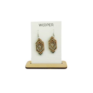 Aurora wooden earrings
