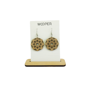 Wooden earrings Elaïa