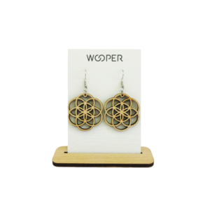 Wooden earrings Fiora