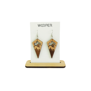 Lao wooden earrings