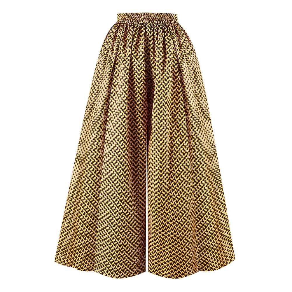 Pantalon imprimé Wax de coupe ample 16 Pantalon imprimé Wax de coupe ample