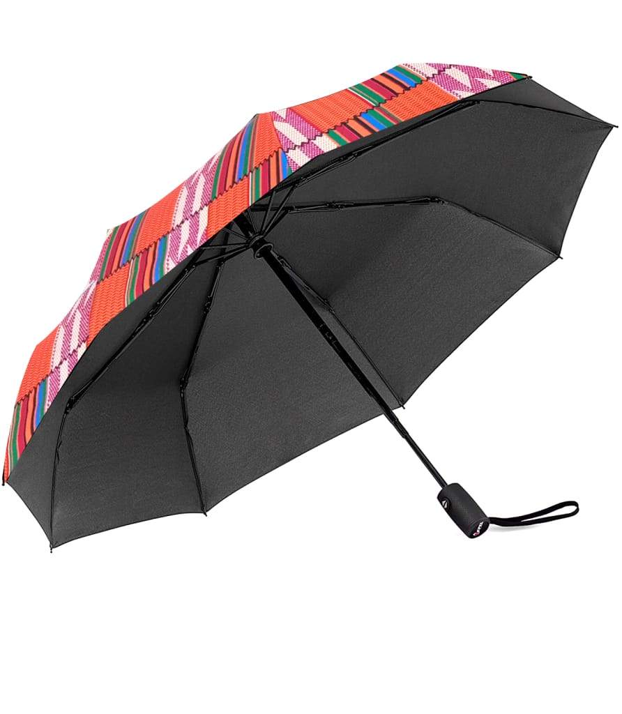 Parapluie automatique imprimé en tissus Africain d’Ankara
