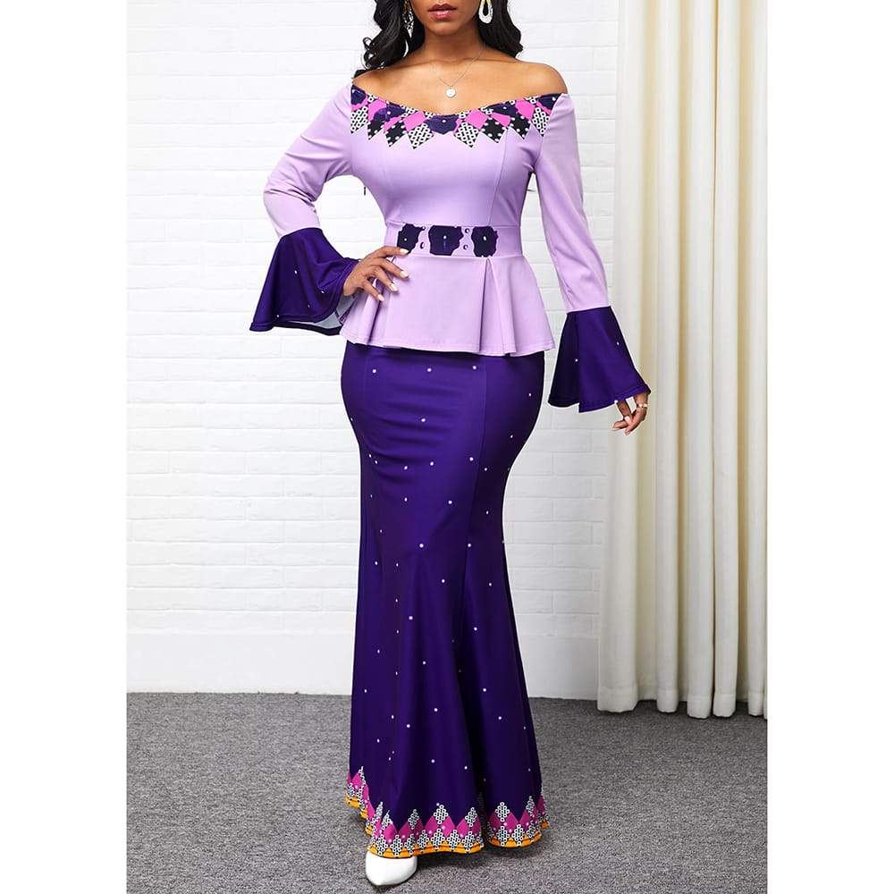 Robe Africaine de style Ankara imprimé Dashiki