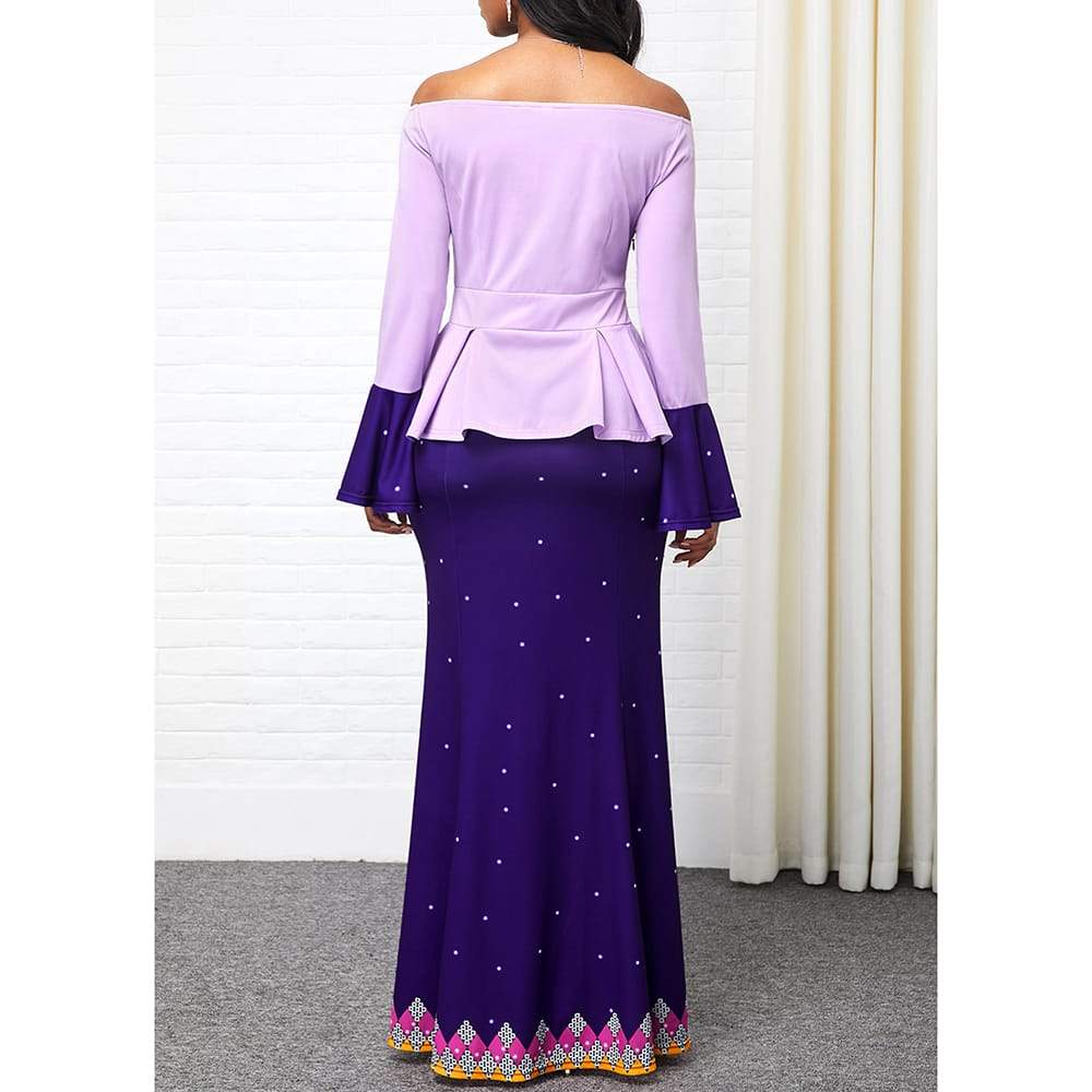 Robe Africaine de style Ankara imprimé Dashiki