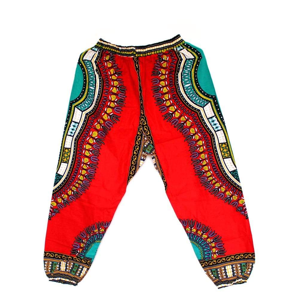 Pantalon en imprimé Dashiki unisexe