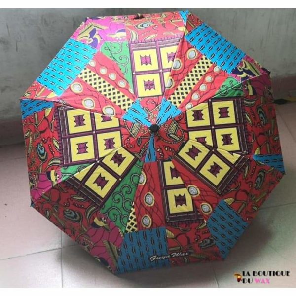 Parapluie automatique imprimé en tissus Africain - Parapluie