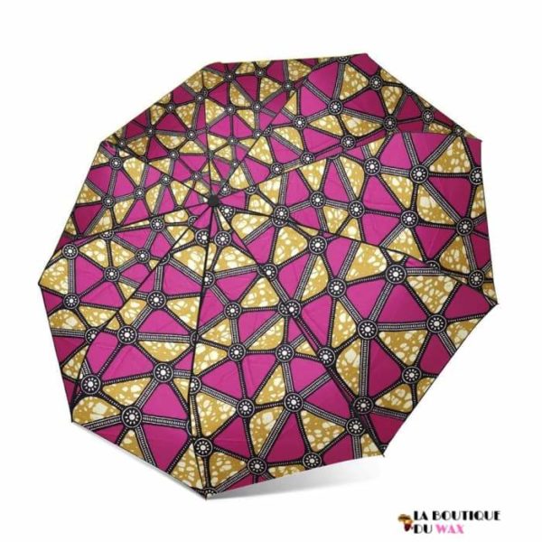 Parapluie automatique imprimé en tissus Africain - Parapluie