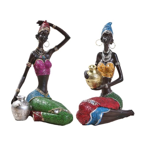 Sculpture de Femmes Africaines en résine