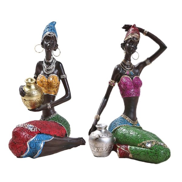 Sculpture de Femmes Africaines en résine
