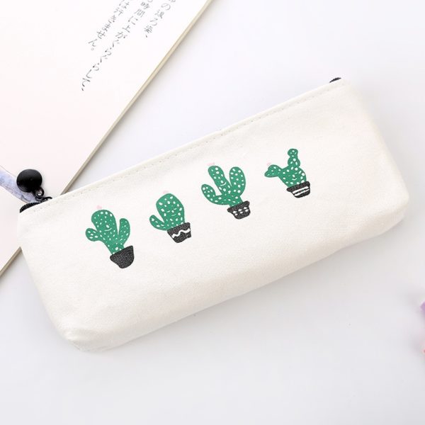 Trousse blanche cactus Akira