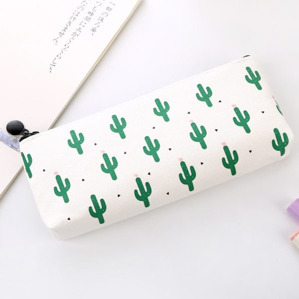 Trousse blanche mini cactus Akira