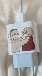 stickers personnages Ayano sur chargeur