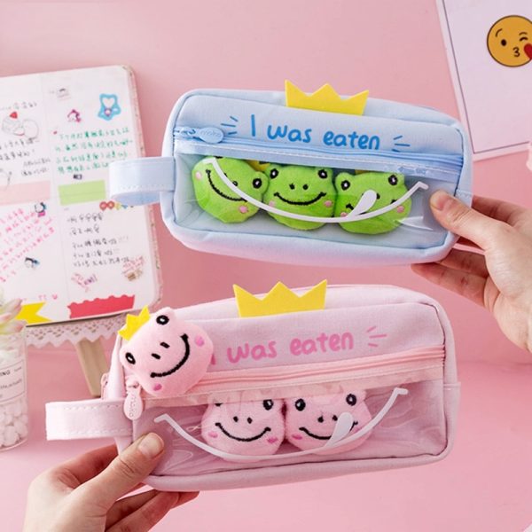 trousse peluche grenouille Eriko