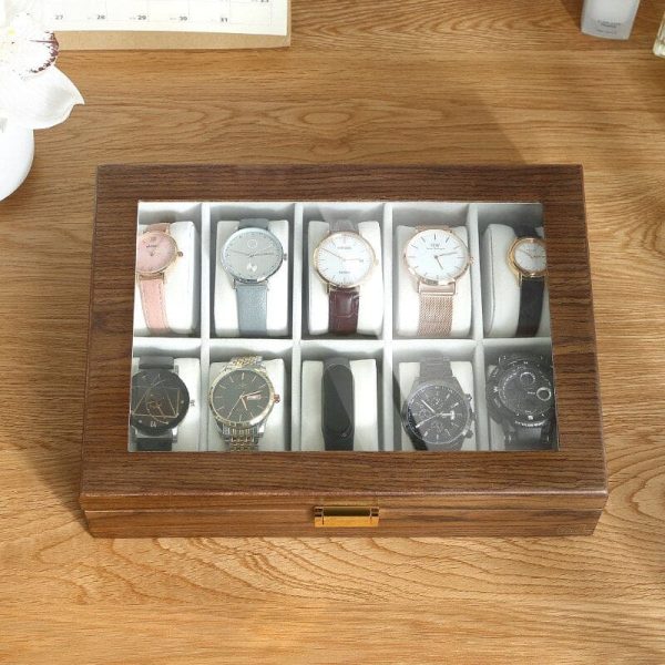 Uhrenbox Holz 10 Uhren 3