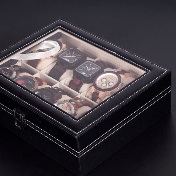Uhrenbox Leder 10 Uhren 2